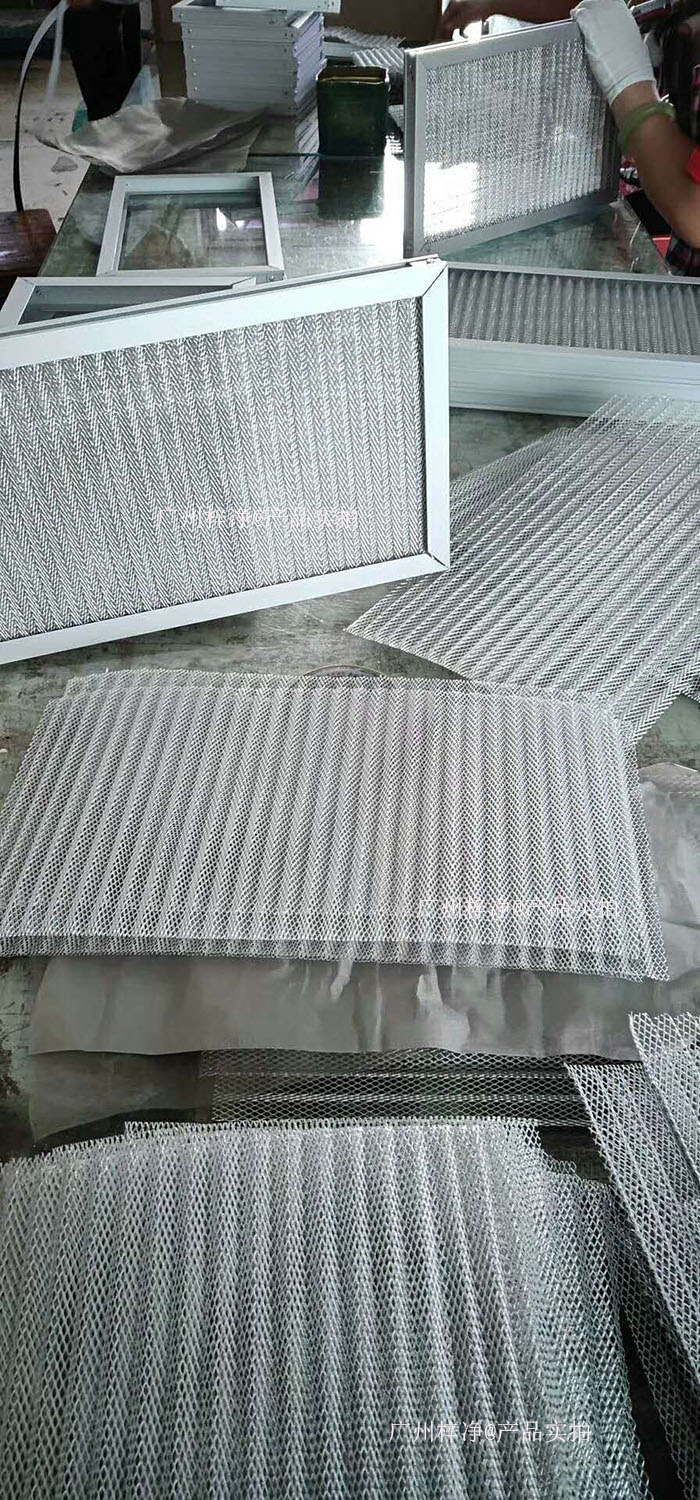 金屬網過濾器框架：鍍鋅鋼板、鋁合金或不銹鋼